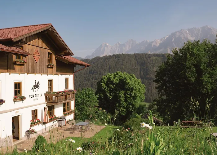 Ferienvermietung: VOM REITER, Ferienwohnung am Bauernhof mit Bergblick und privater Infrarotkabine, Inklusive Sommercard