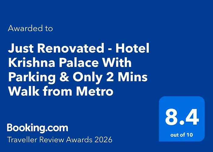 Just Renovated - Krishna Palace With Parking & Only 2 Mins Walk From Metro